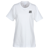 View Image 1 of 2 of Essential Ring Spun Cotton T-Shirt - Ladies' - White