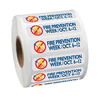 View Image 1 of 2 of Full Color Sticker by the Roll - Rectangle - 1/2" x 2"