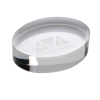 View Image 1 of 1 of Oval Acrylic Paperweight