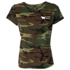 View Image 1 of 2 of Code V Camouflage T-Shirt - Ladies'