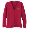 View Image 1 of 2 of Varna Full Zip V-Neck Sweater - Ladies' - 24 hr