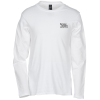 View Image 1 of 2 of Hanes Nano-T Long Sleeve T-Shirt - White