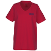 View Image 1 of 2 of Hanes Essential-T V-Neck T-Shirt - Ladies' - Screen - Colors