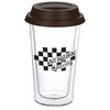 View Image 1 of 2 of Double Wall Glass Tumbler - 10 oz. - Closeout
