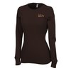 View Image 1 of 2 of Next Level Soft LS Thermal Tee - Ladies' - Embroidered