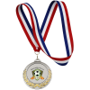 View Image 1 of 2 of Victory Medal - Red, White & Blue Ribbon