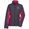 View Image 1 of 2 of Crossland Colorblock Soft Shell Jacket - Ladies'