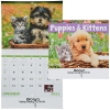 View Image 1 of 2 of Puppies & Kittens Calendar - Spiral - 24 hr