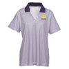 View Image 1 of 2 of Launch Snag Protection Striped Performance Polo - Ladies