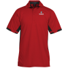 View Image 1 of 2 of Colorblock Ottoman Performance Polo - Men's