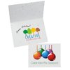 View Image 1 of 4 of Vibrant Ornaments Seeded Holiday Card