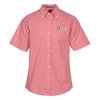 View Image 1 of 2 of Gingham Short Sleeve Easy Care Shirt - Men's