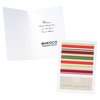 View Image 1 of 4 of Stripes of Red & Green Greeting Card