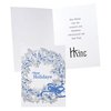 View Image 1 of 4 of Blue Ribbon Wreath Greeting Card