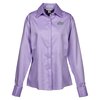 View Image 1 of 3 of Refine Wrinkle Free Royal Oxford Dobby Shirt - Ladies