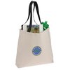 View Image 1 of 2 of Colored Handle Tote - Embroidered