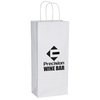 View Image 1 of 1 of White Kraft Shopping Bag - 13 inches x 5 1/2 inches