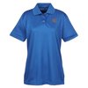 View Image 1 of 2 of Cool & Dry Mini-Check Jacquard Polo - Ladies'