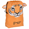 View Image 1 of 2 of Paws and Claws Drawstring Gift Bag - Tiger