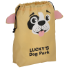 View Image 1 of 2 of Paws and Claws Drawstring Gift Bag - Puppy