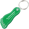 View Image 1 of 1 of Foot Soft Keychain - Translucent