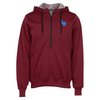 View Image 1 of 2 of Archery 1/2-Zip Polyester Hoodie - Embroidered
