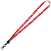View Image 1 of 3 of Lanyard - 5/8" - 32" - Metal Lobster Claw - 24 hr