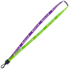 View Image 1 of 2 of Two-Tone Cotton Lanyard - 5/8" - Plastic Swivel Snap Hook