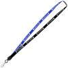 View Image 1 of 2 of Two-Tone Cotton Lanyard - 5/8" - Metal Swivel Snap Hook - 24 hr