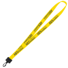 View Image 1 of 2 of Stretchy Elastic Lanyard - 3/4" - 32" - Plastic Swivel Snap Hook