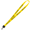 View Image 1 of 3 of Stretchy Elastic Lanyard - 3/4" - 36" - Plastic Swivel Snap Hook