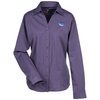 View Image 1 of 3 of Stain Release Crossweave Shirt - Ladies'