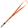 View Image 1 of 3 of Smooth Nylon Lanyard - 1/2" - 32" - Metal Lobster Claw