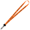 View Image 1 of 3 of Smooth Nylon Lanyard - 3/4" - 32" - Metal Lobster Claw