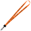 View Image 1 of 3 of Smooth Nylon Lanyard - 3/4" - 34" - Metal Lobster Claw