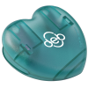 View Image 1 of 2 of Keep-it Magnet Clip - Heart - Translucent