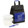 View Image 1 of 4 of Dual Container with Utensils Lunch Set