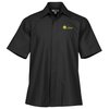 View Image 1 of 3 of Broadcloth Short Sleeve Café Shirt - Men's