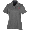 View Image 1 of 3 of Pima-Tech Heathered Pique Polo - Ladies'