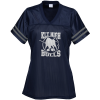 View Image 1 of 2 of Poly Mesh Jersey V-Neck T-Shirt - Ladies'