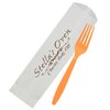 View Image 1 of 3 of Colorware Plastic Fork with Utensil Bag