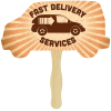 View Image 1 of 2 of Hand Fan - Truck - Full Color