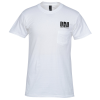 View Image 1 of 2 of Hanes Nano-T Pocket T-Shirt - White