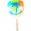 View Image 1 of 2 of Hand Fan - Palm Leaf - Full Color