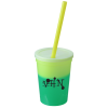 View Image 1 of 7 of Mood Stadium Cup with Straw - 12 oz.
