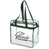 View Image 1 of 2 of Clear Zip Top Box Tote