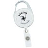 View Image 1 of 3 of Clip-On Retractable Badge Holder with Tape Measure - Opaque