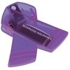 View Image 1 of 2 of Keep-it Magnet Clip - Awareness Ribbon - Translucent - 24 hr