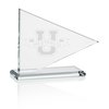 View Image 1 of 3 of Glass Pennant Flag Award - 4"