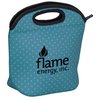 View Image 1 of 3 of Hideaway Lunch Cooler Tote - Polka Dot